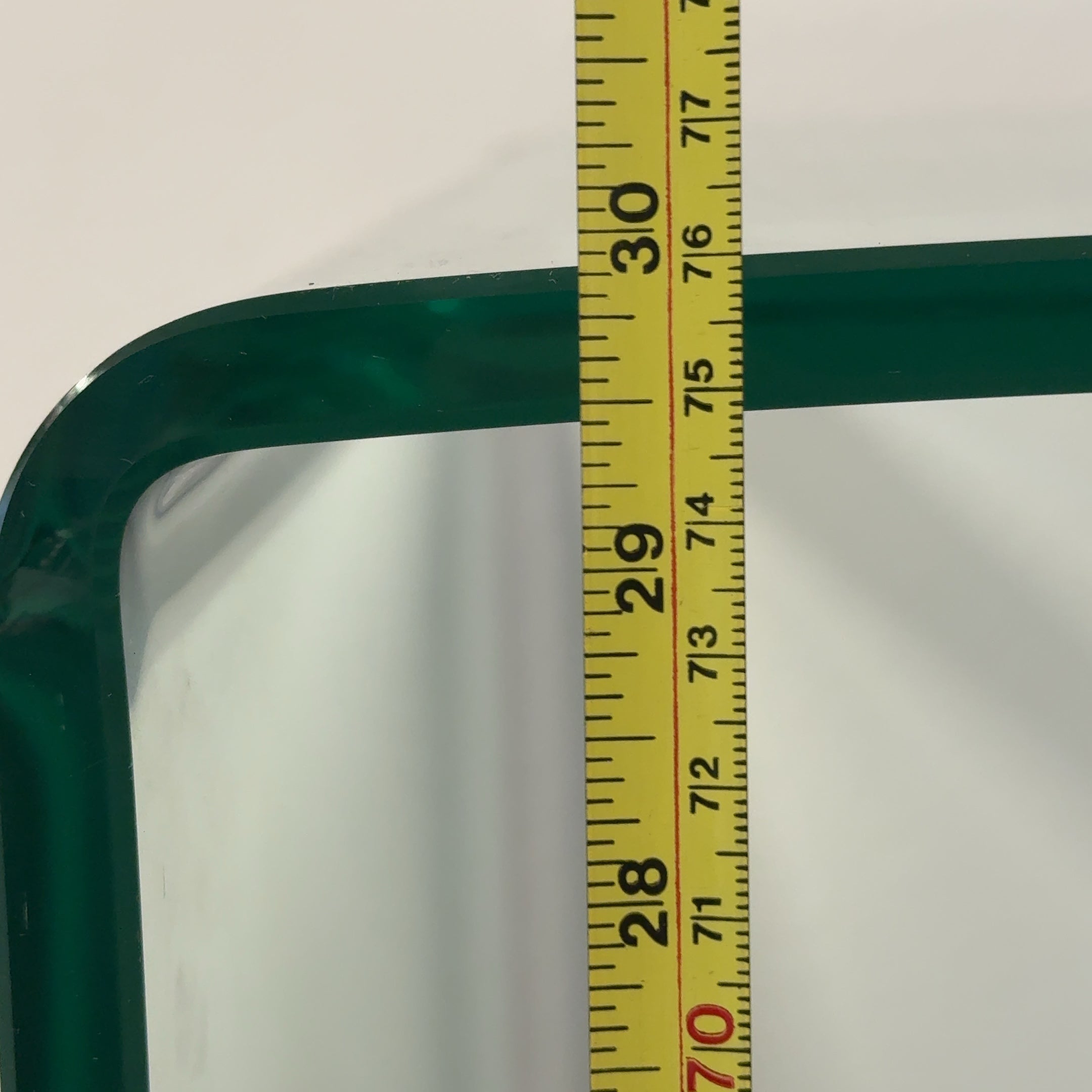 Modern Waterfall Bent Glass Desk