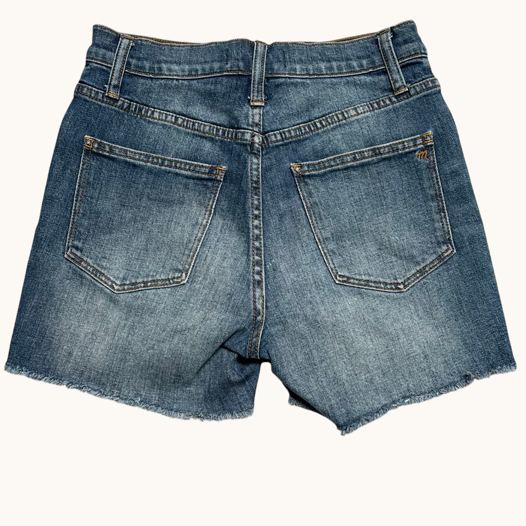 Madewell High-Rise Denim Shorts Raw Hem Sz. 24