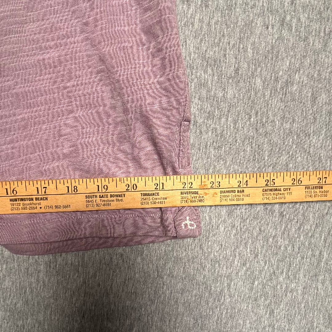 Rag & Bone Slub Cotton Short Sleeve Tee Mauve Lavender XL