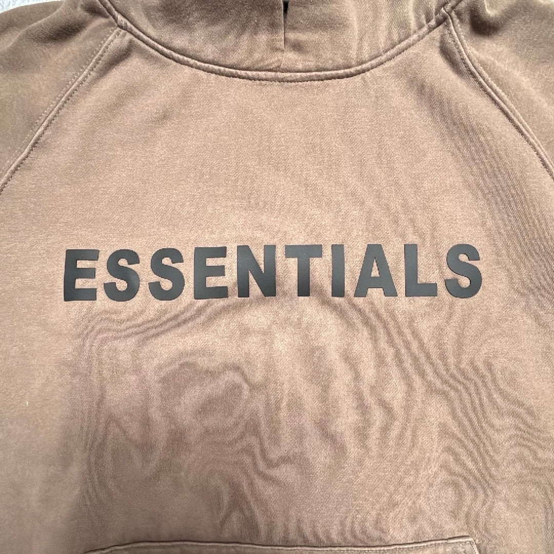 Essentials Fear Of God Pullover Hoodie Size Medium Brown