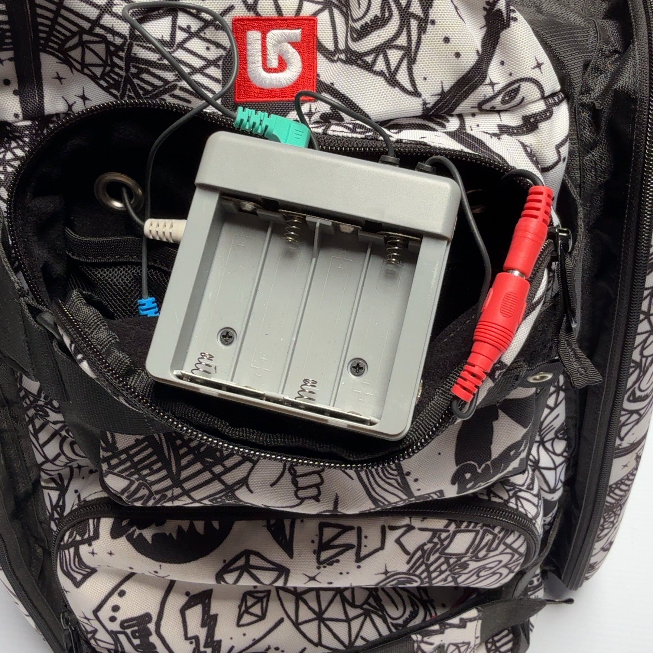 Burton Skate / Snow Doodle Design Backpack w/ Built in Speakers!