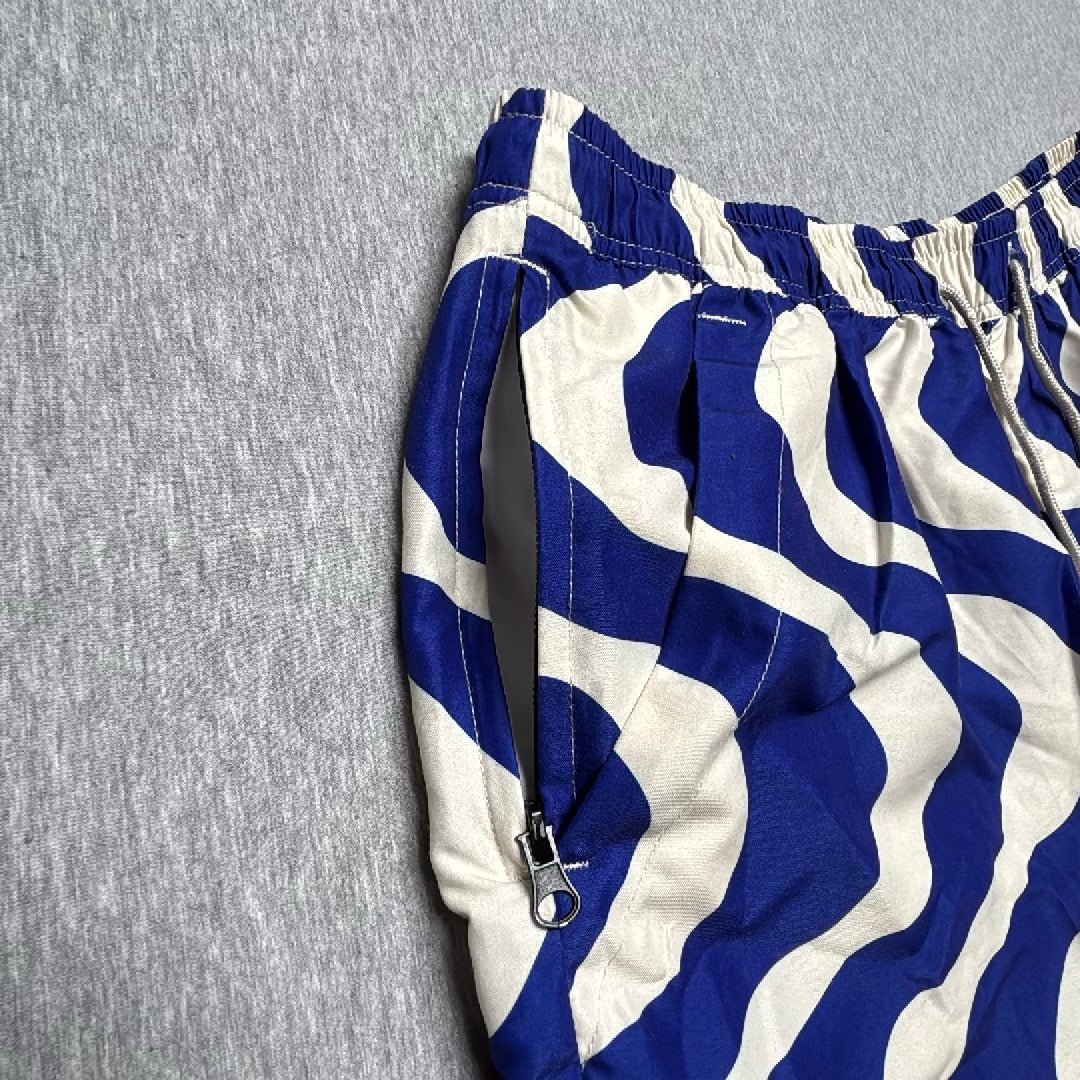 OAS The Resort Swim Short Blue Rippling Swim Trunks Sz. XXL