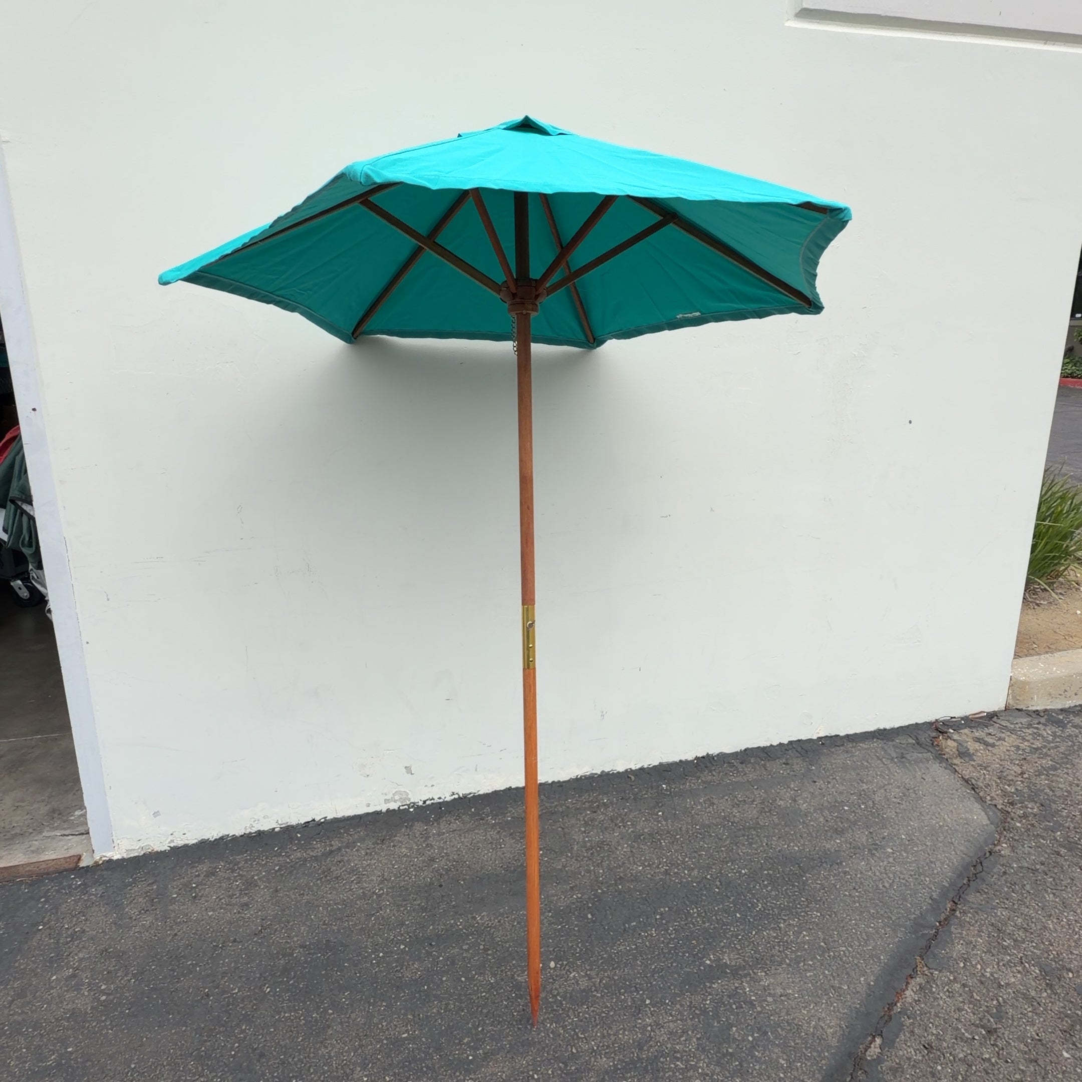Turquoise umbrella