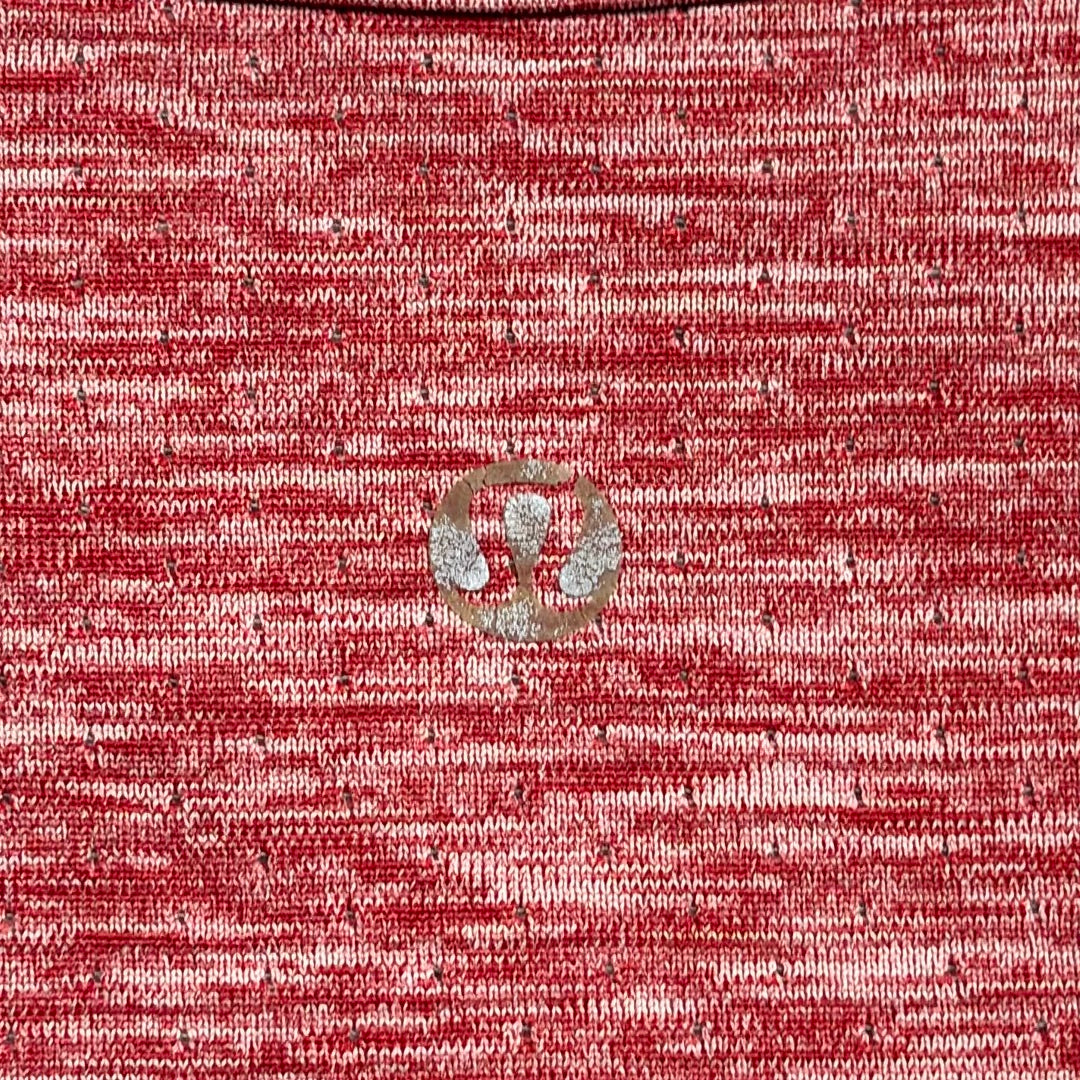 Lululemon Metal Vent Tech Tank Top Mens Red Heathered Space Dye Training Gym