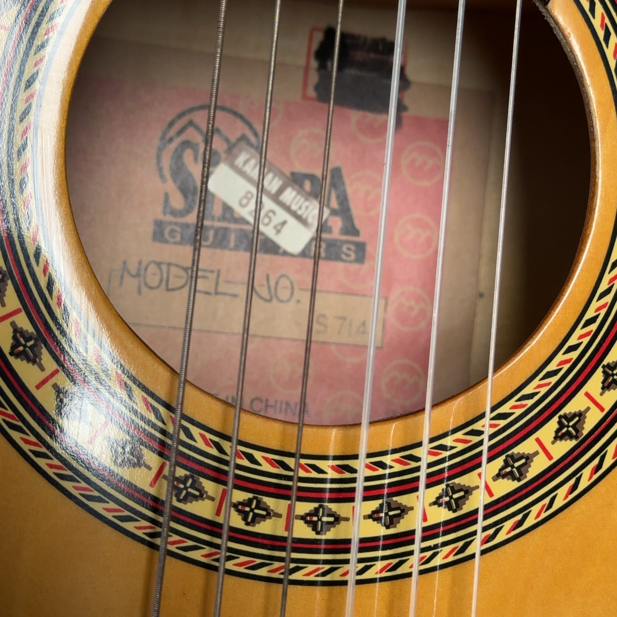 Vintage Sierra 35" Classical Acoustic Guitar S-714