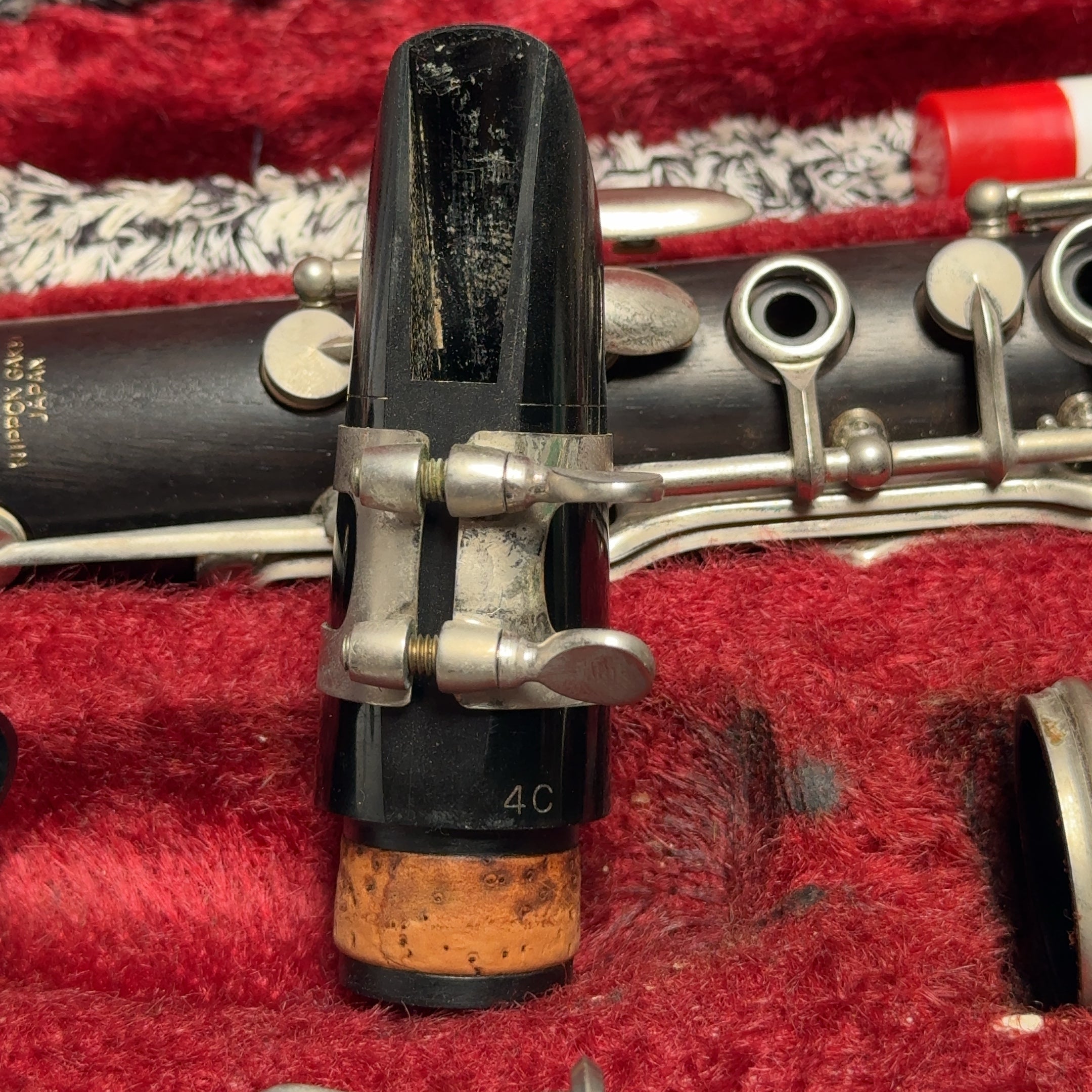 Yamaha Nippon Gakki YCL 34 Wood Clarinet With Mouthpiece + Original Hard Case