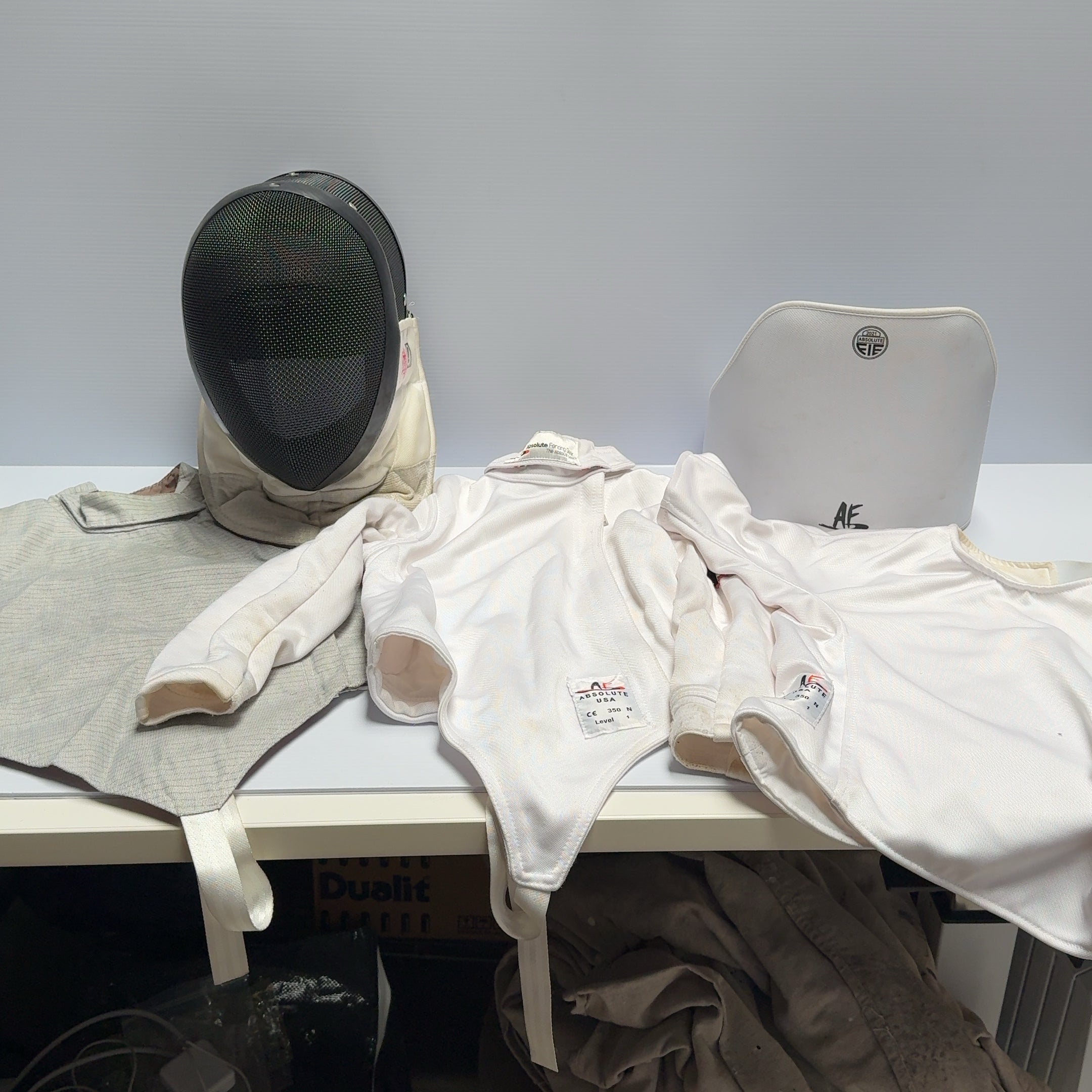 Absolute Fencing Gear - Helmet, Chest Plate, 3 Tops...