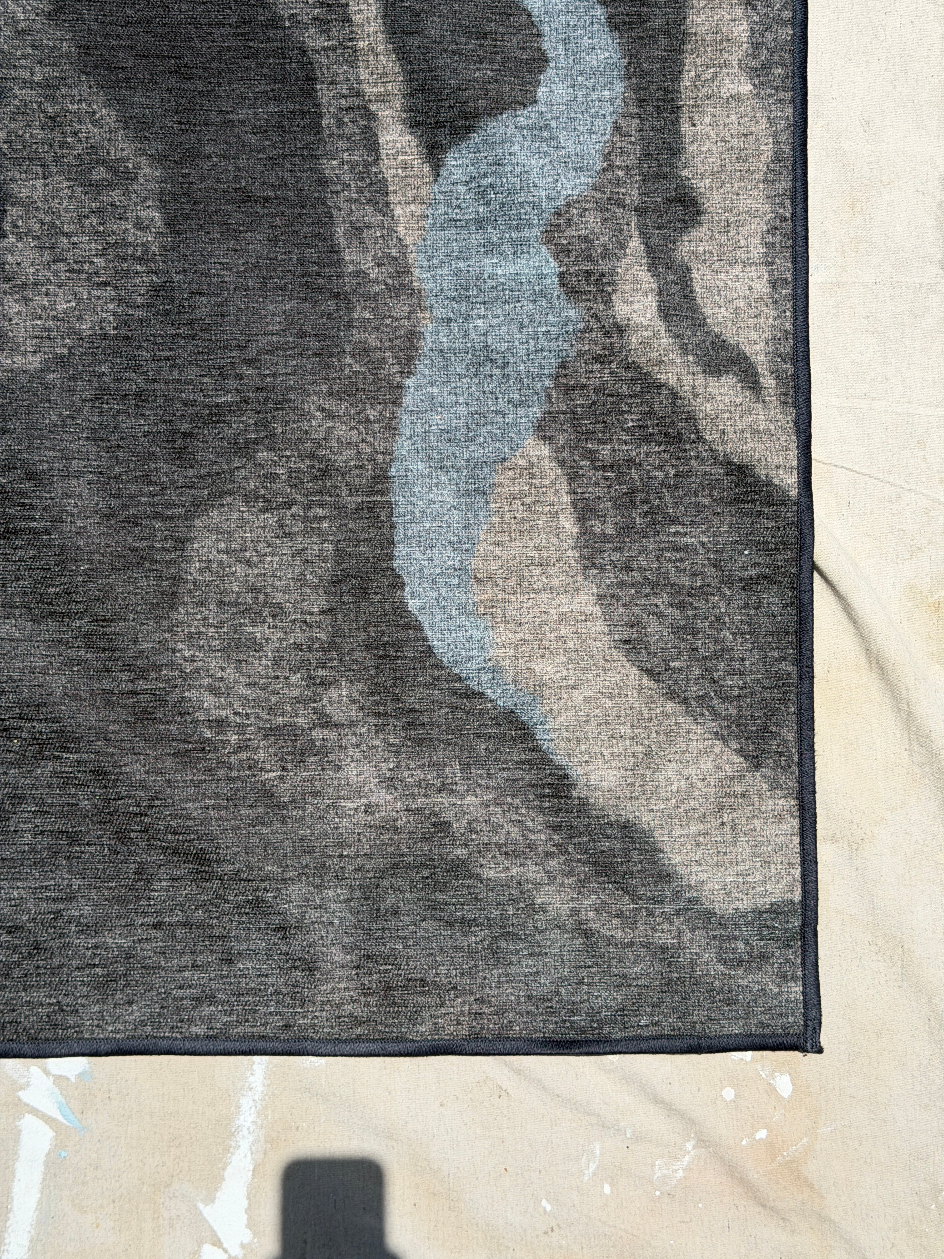 Ruggable Kaveri Smoke 9x12 Washable Rug + Pad