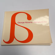 George Abrams - Alphabets Inc. Typography Design Book 1970 *RARE*