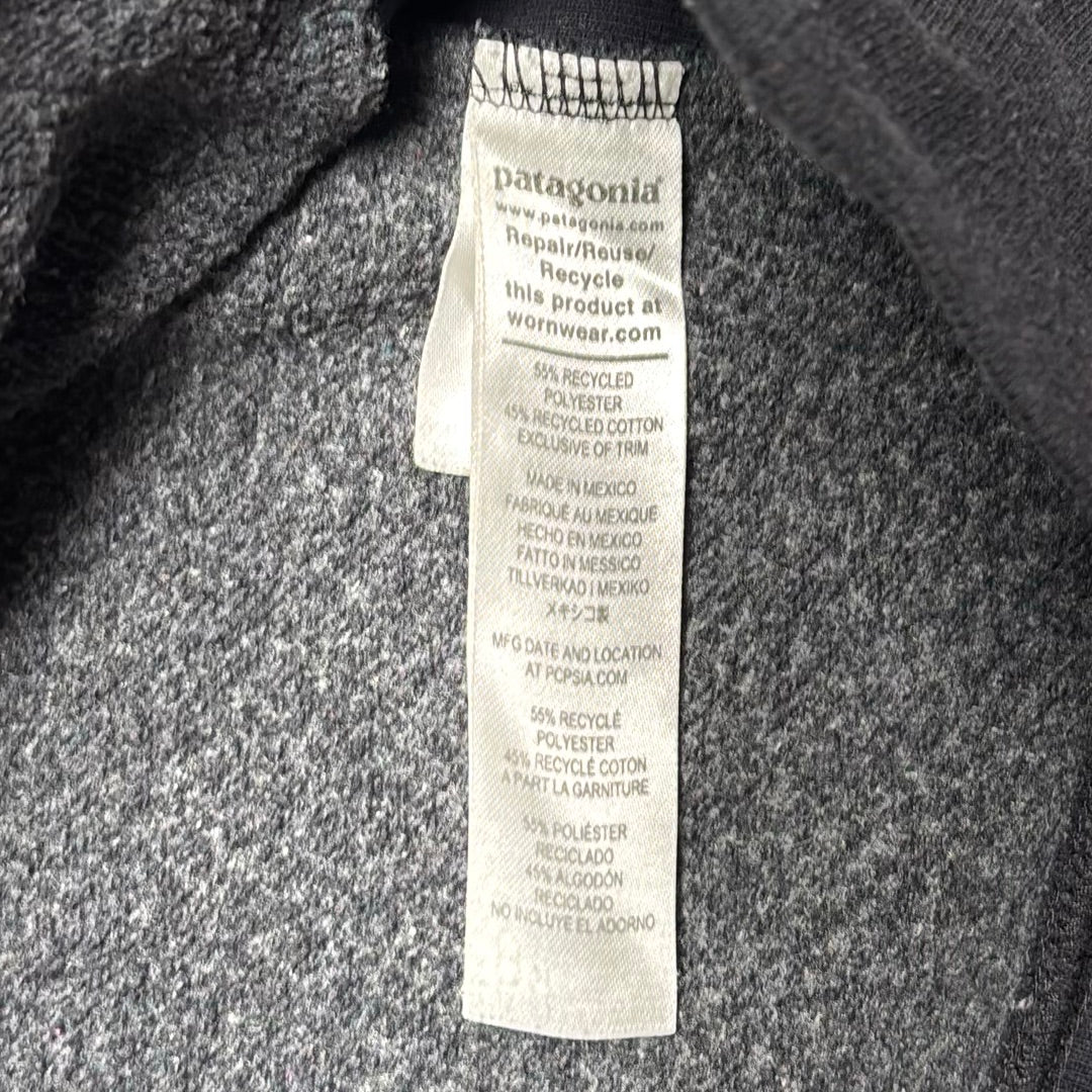 Patagonia Uprisal Crew Sweatshirt Mens XXL Black Recycled P-6 Logo Pullover