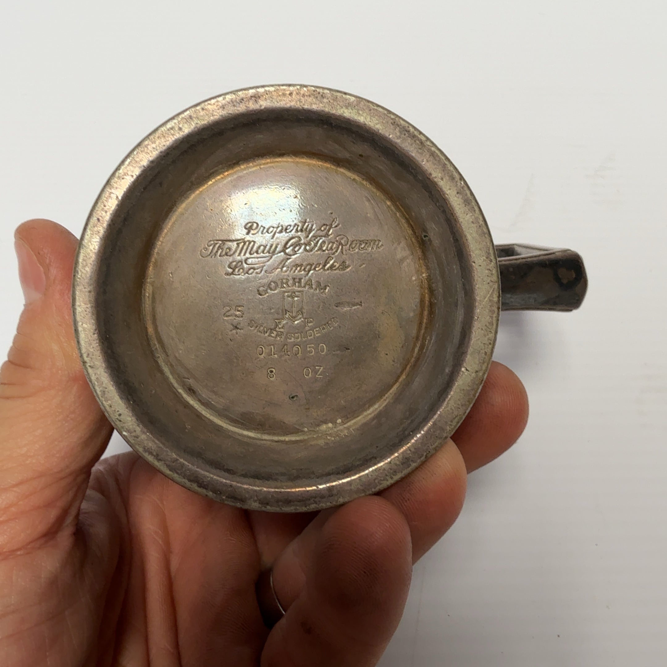 The May Co Tea Room Los Angeles Gorham Silver Soldered Coffee/Tea Server Art Deco 8oz
