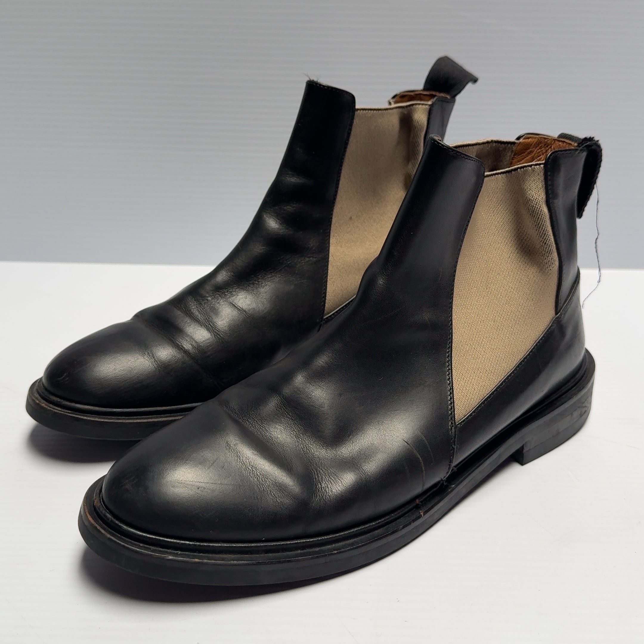 ATP Atelier Clivia Chelsea Leather Boots Size 38 (US 8 ) Vibram Soles