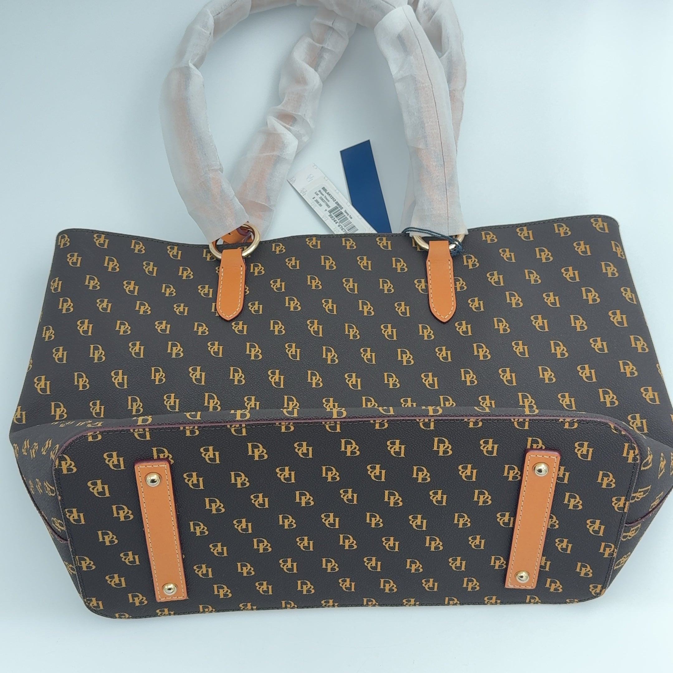 Dooney & Bourke Brown Monogram Leather Tammy Tote NWT!